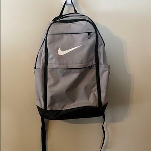 Nike Silver and Black Backpack